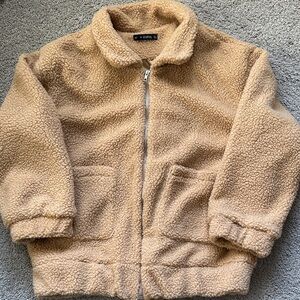 Zaful Tan Sherpa Jacket